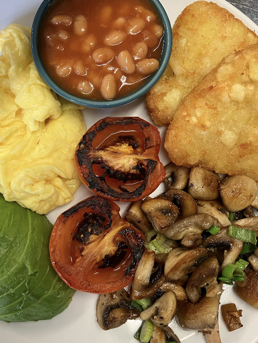 Fresh brunch plate served at Molly's Cafe in Skerries